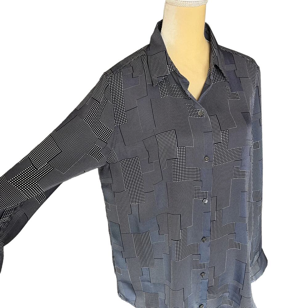 Equipment Femme Button Down Shirt Top NEW Size Large Blue - Picture 4 of 8